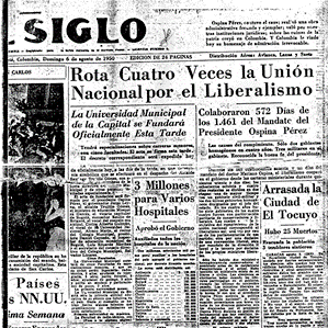 El Siglo (1950) Bogotá, domingo 6 de agosto, p1.